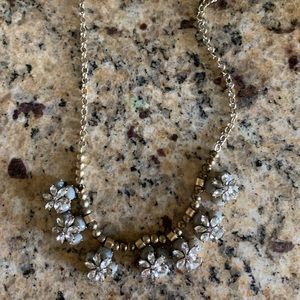 J crew necklace grey jewels